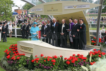 Royal Ascot  Winners presentation. Leading Light with Joseph O'Brien up wins the Gold Cup