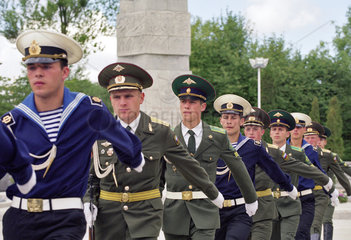 Ehrenformation der russischen Armee  Kaliningrad  Russland