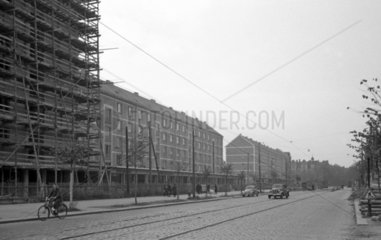 Dresden  DDR  Stadtansicht. Neubauten in der Borsbergstrasse im Stadtteil Striesen