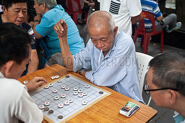 Singapur  Republik Singapur  Chinesisches Schach in Chinatown