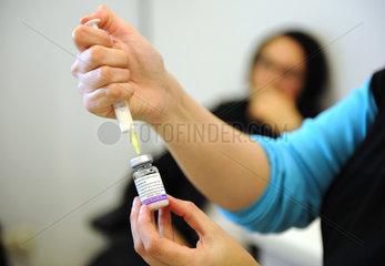 Berlin  Deutschland  Impfung gegen den H1N1-Virus