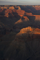 USA  Arizona  Grand Canyon at golden hour