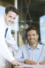 Businessmen in office  portrait