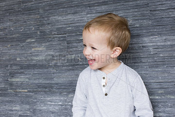 Little boy laughing