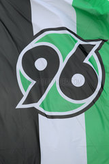 Hannover  Deutschland  Fahne vom Fussballverein Hannover 96