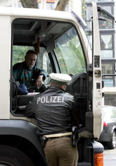 Polizeikontrolle in Duesseldorf