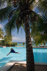 Swimmingpool auf Mauritius