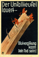 Unfallverhuetung  Plakat  1932