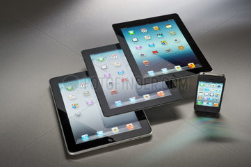 Hamburg  Deutschland  Apple iPad 1  Apple iPad 2  Apple iPad und Apple iPhone 4