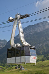 Appenzell  Schweiz  eine Gondel der Seilbahn zum Hoher Kasten