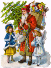 Weihnachtsmann  Kinder  Geschenke  1898