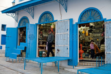 Sidi Bou Said  Tunesien  Souvenirladen in Sidi Bou Said