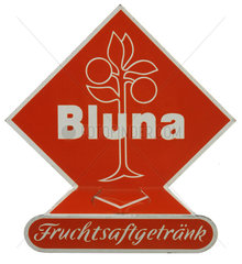 altes Bluna Werbeschild  um 1955