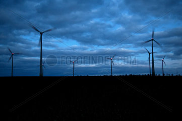 Erxleben  Deutschland  Windpark am Ortsteil Uhrsleben