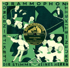 Grammophonplatte  Schallplatte  um 1930