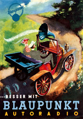 Werbung Blaupunkt Autoradio  um 1957