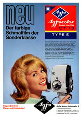 Agfa Schmalfilm Werbung  1963