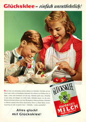 Werbung fuer Gluecksklee  1957