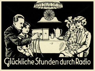 Werbung fuer Radiohoeren  1926