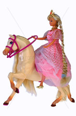 Prinzessin reitet auf Pferd  Spielzeug