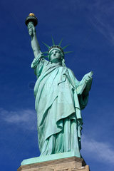 New York City  USA  die Statue of Liberty auf Liberty Island