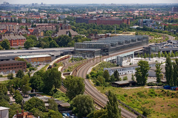 Berlin  Deutschland  Blick auf den Bahnhof Suedkreuz