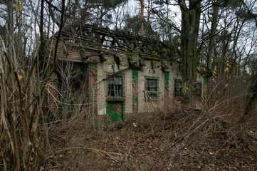 Beelitz-Heilstaetten  Deutschland  verlassenes Gebaeude auf dem Gelaende des ehemaligen Sanatoriums