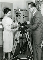 Fernsehansagerin Irene Koss  einemillionster Zuschauer  1957