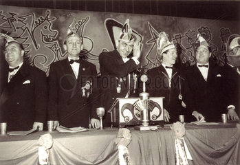 Karnevalssitzung mit Peter Frankenfeld  um 1957