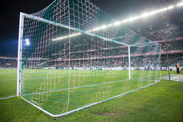 Sevilla  Spanien  das Tor auf dem Spielfeld im Ruiz de Lopera Stadion