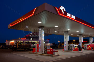 Zalesie  Polen  Orlen-Tankstelle an der Autobahn A2 (E30)