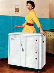 Werbung fuer AEG Waschmaschine  1957