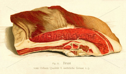 Ochsenbrust  Fleisch  1905