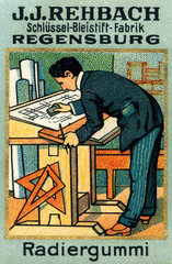 Radiergummi Werbung  1913