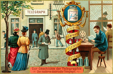 Telegrafie  Telegrafenamt  um 1900