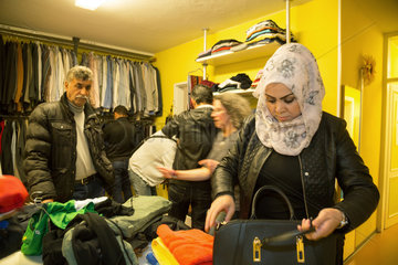 Bremen  Deutschland  syrische Fluechtlinge bei der Inneren Mission