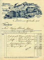historische Rechnung  1904