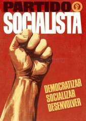 Plakat Partido Socialista  Portugal  1980er Jahre