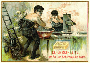Werbung fuer Seife  um 1900