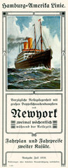 Schiffsreisen nach New York  1910