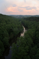 Stare Sedlo  Tschechische Republik  der Fluss Ohre