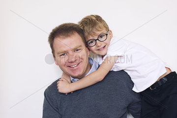 Father and son  portrait