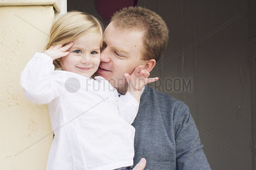 Father and daughter  portrait