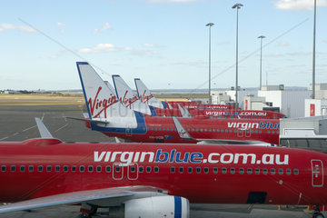 Sydney  Australien  Flugzeuge der Fluggesellschaft Virgin am Kingsford Smith Airport