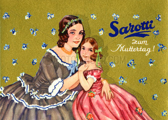 Sarotti Schokolade zum Muttertag  um 1930