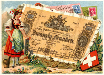 Schweizer Franken  um 1898