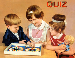 Kinder spielen Quiz  um 1964