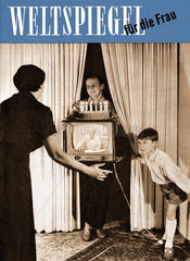 Fernseher als Geburtstagsgeschenk 1956