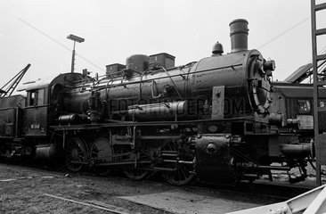 Stolberg  BRD  Baureihe der 55 3345 beim DB-Abschiedsfest der Dampflok in Stolberg