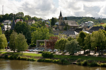 Schengen  Grossherzogtum Luxemburg  Ortskern an der Mosel